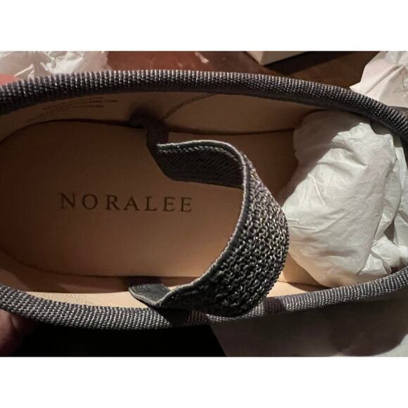 NIB Noralee Rylee + Cru Ballet Flats Velvet French Blue Shoes Size 12 NEW - Picture 9 of 10
